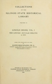 Cover of edition lincolndouglasde00linc