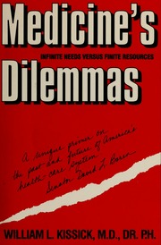 Cover of edition medicinesdilemma00kiss