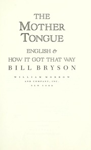 Cover of edition mothertongueengl00brys