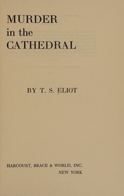 Cover of edition murderincathedra0000elio_x4r1