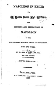 Cover of edition napoleoninexile00frengoog