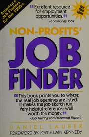 Cover of edition nonprofitsjobfin0000laub