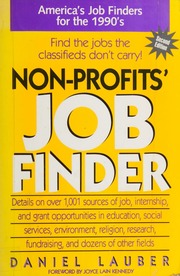 Cover of edition nonprofitsjobfin0000laub_z3w7