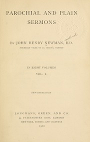 Cover of edition nparochialplains01newmuoft