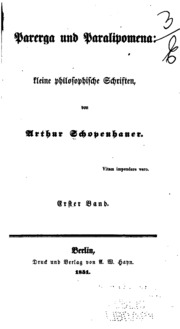 Cover of edition parergaundparal00schogoog
