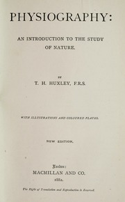 Cover of edition physiographyintr00huxl