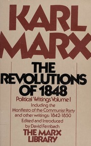 Cover of edition politicalwriting01marx