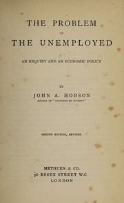 Cover of edition problemofunemplo00hobs_0