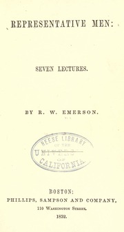 Cover of edition representative00emerrich