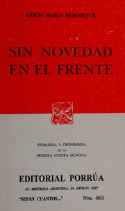 Cover of edition sinnovedadenelfr0000rema