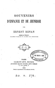 Cover of edition souvenirsdenfan00renagoog