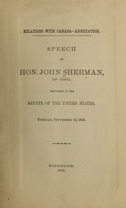 Cover of edition speechofhonjohns00sher_0