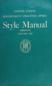 Cover of edition stylemanualabrid00unit