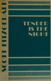 Cover of edition tenderisnightrom0000fitz_w1x6