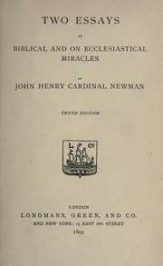 Cover of edition twoessaybiblic00newmuoft