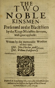 Cover of edition twonoblekinsmenp00flet