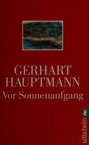 Cover of edition vorsonnenaufgang0000haup_f6p4