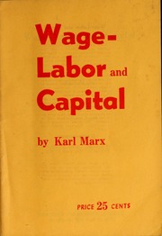 Cover of edition wagelaborcapital00marx