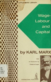 Cover of edition wagelabourcapita00marx