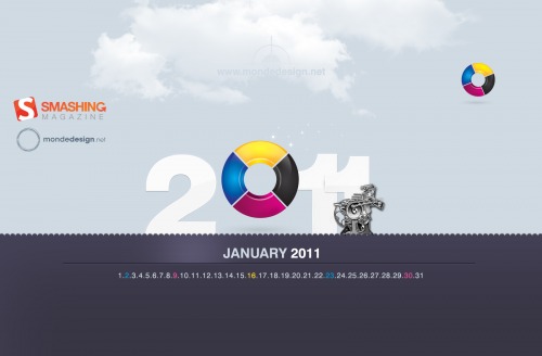 Smashing Wallpaper - January 2011