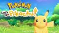 English Let's Go, Pikachu! title screen