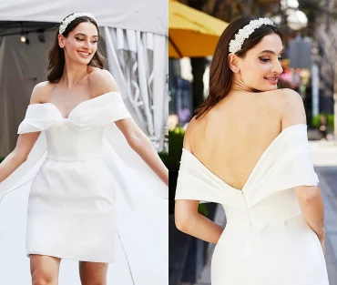 standesamt kleid ideen 2024 kurzes brautkleid etuikleid hochzeit angelaandalison