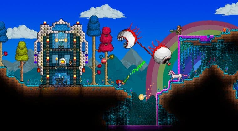 Imagen de Terraria se exhibe en Nintendo Switch mientras sigue su largo desarrollo