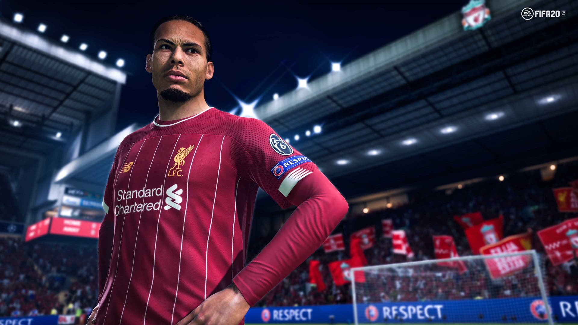 Imagen de Se muestra un gameplay de un partido completo de FIFA 20 entre el Liverpool y el Real Madrid