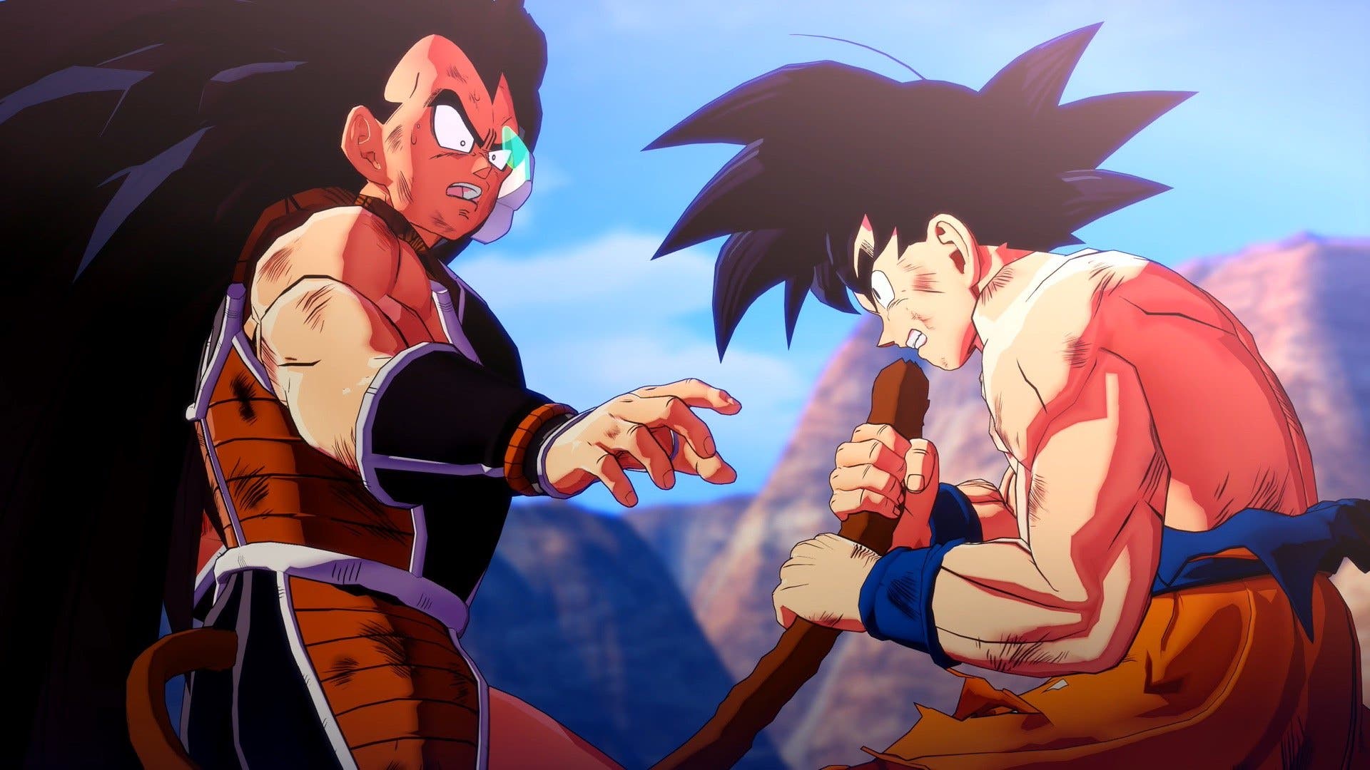 Imagen de Raditz le sirve de sparring a Goku en el nuevo gameplay de Dragon Ball Z Kakarot