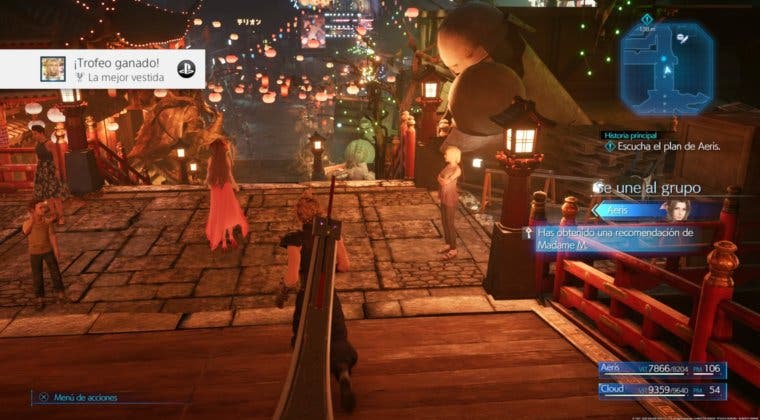 Imagen de Guía para conseguir el Trofeo La mejor vestida en Final Fantasy VII: Remake