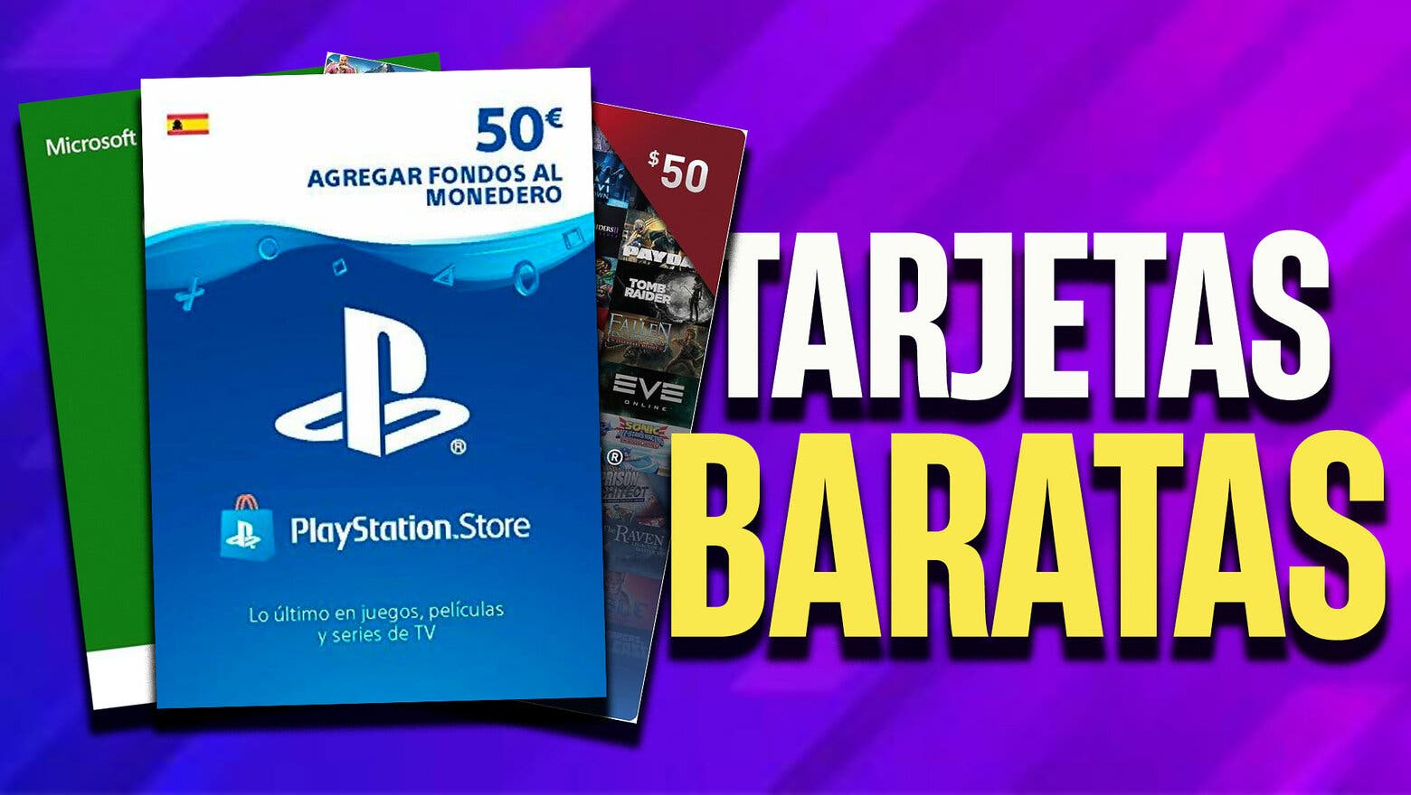 Cómo conseguir tarjetas más baratas de PS Store, Amazon, Steam o Xbox