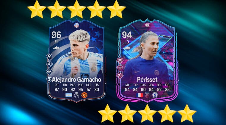 Imagen de EA Sports FC 24: ¿Merecen la pena Garnacho Deja huella y Périsset Flashback? (Cartas SBC)