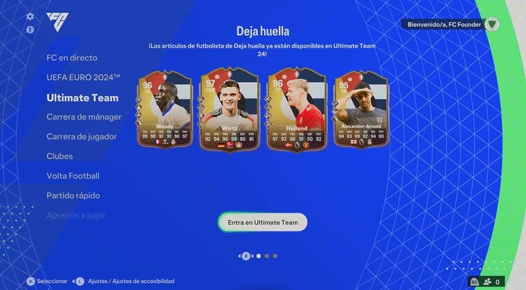 Imagen de EA Sports FC 24: 2º equipo Deja huella con triple ración de cartas SBCs y de grupos de objetivos