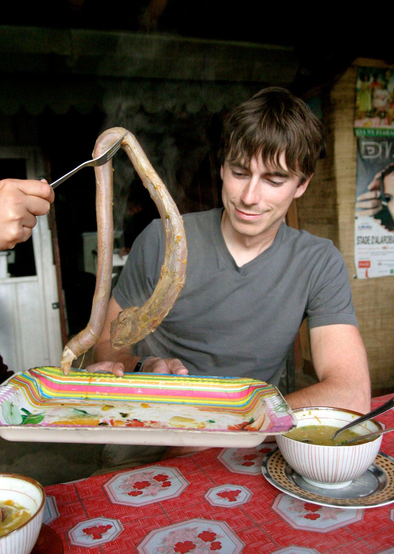 The one where…he eats soup madefrom Xebu (ox) penis in Madagascar (BBC)