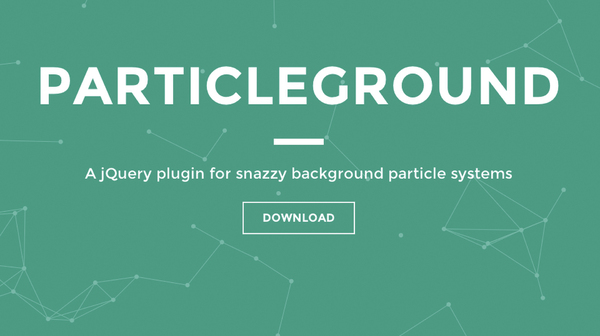 Webサイトの背景をおしゃれに演出 Particleground