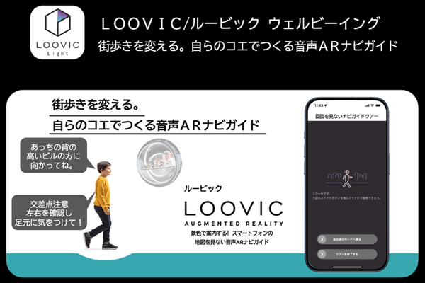 自らの声で作る音声ARナビガイド「LOOVIC Light」