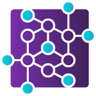 Icon of network matrix.