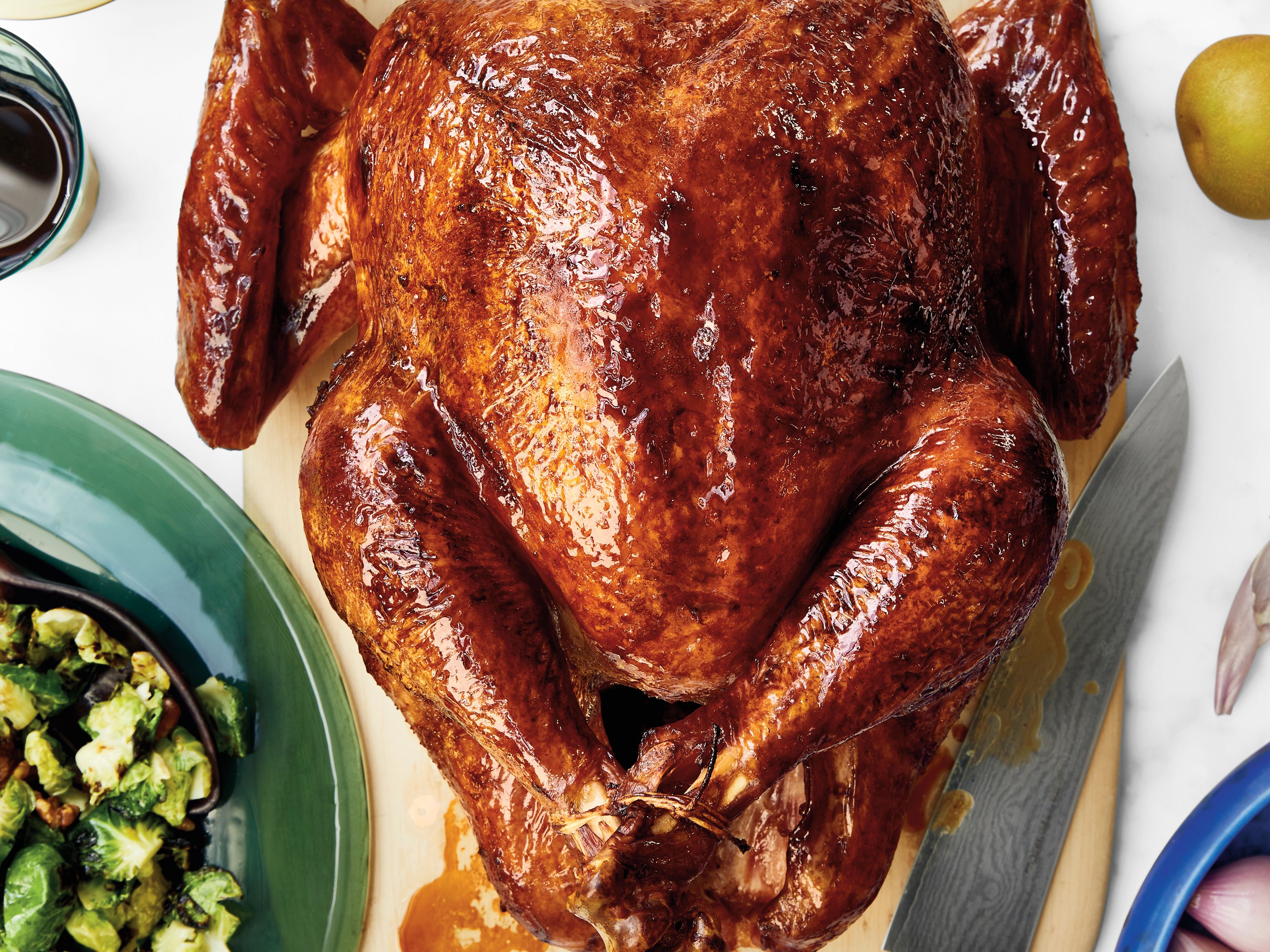 Dry-Brined Turkey With Tangy Honey Glaze