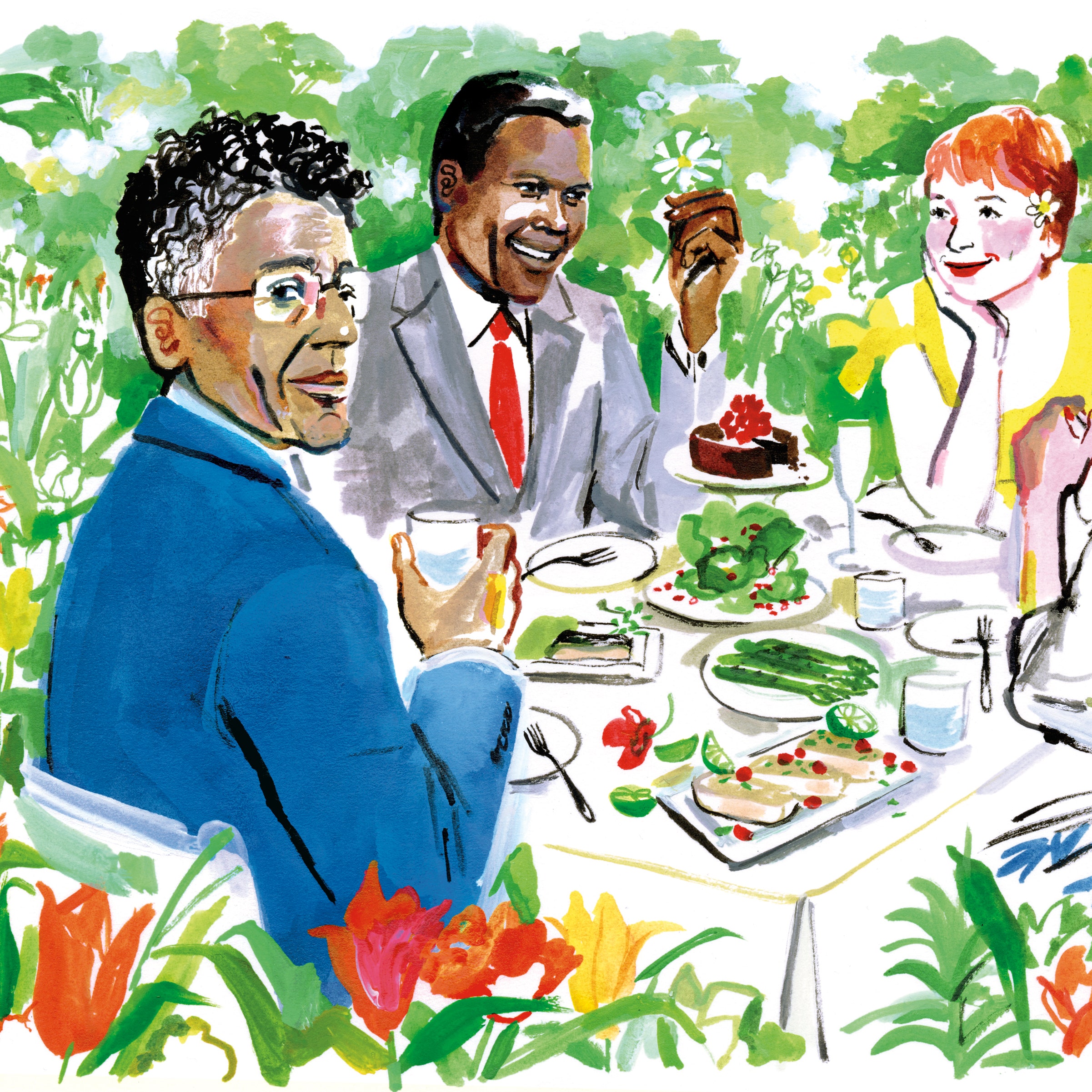 The Five Courses of Giancarlo Esposito&#39;s Fantasy Garden Soirée