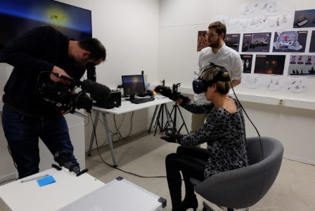 Sala de trabalho de realidade virtual Manus