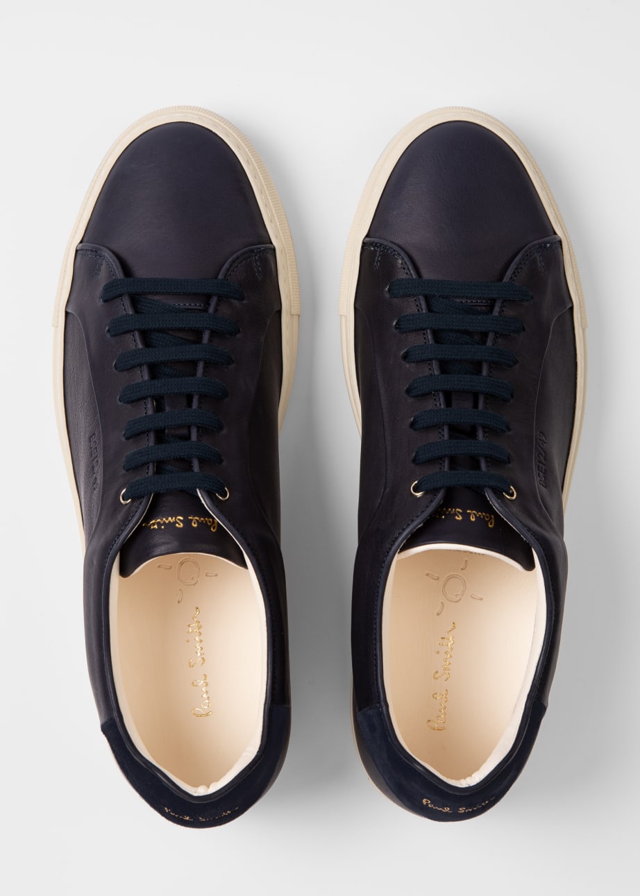 Pair View - Navy Eco 'Basso' Trainers Paul Smith