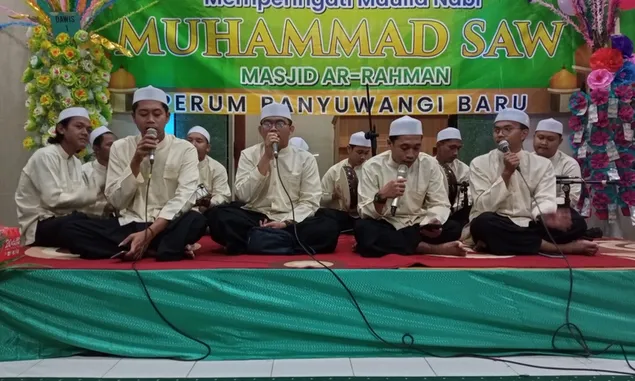 Warga Perumahan Banyuwangi Baru Antusias Ikuti Peringatan Maulid Nabi 1444 H di Masjid Ar-Rahman