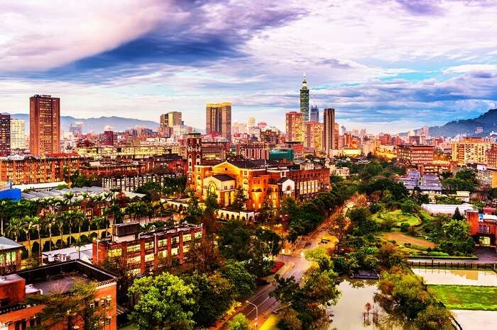 Skyline of Taipei