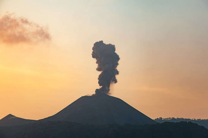 Barren island volcano