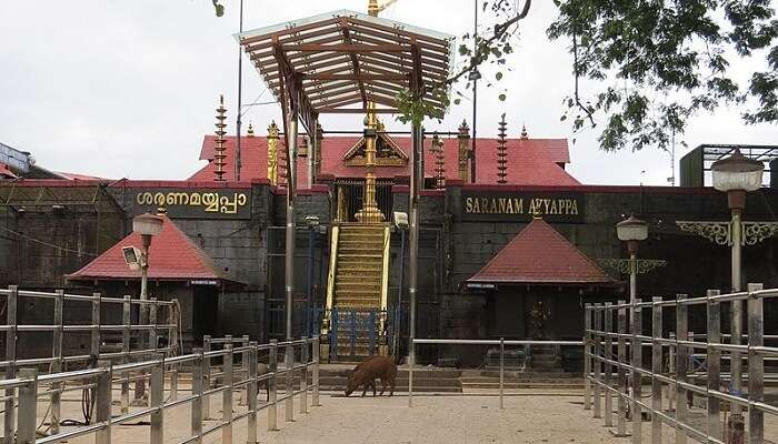 Temple in Sabrimala, one of the best places to visit in Kerala