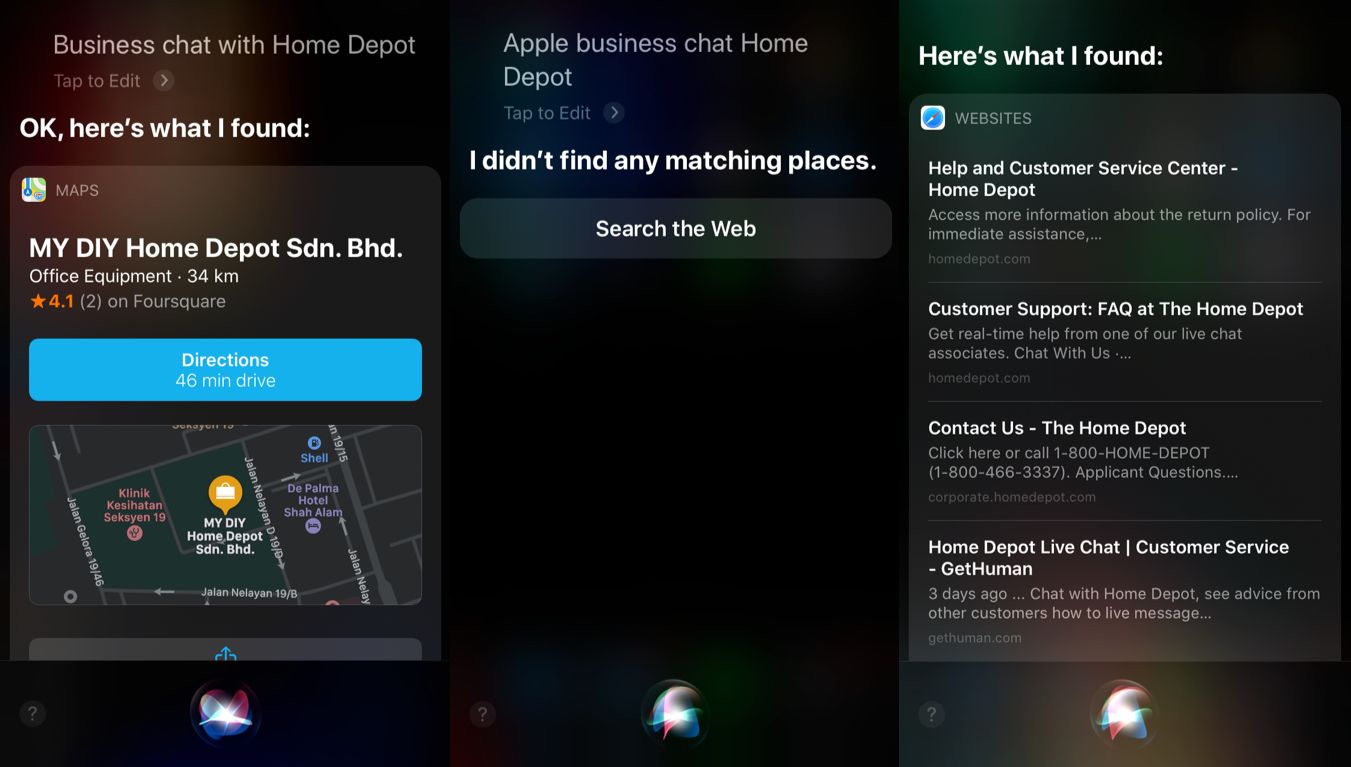 Корпоративный чат Apple с Siri