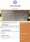 Research paper thumbnail of Summer Courses for Latin in Izmir, Turkey / Latince Yaz Kursları Programı