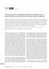 Research paper thumbnail of Dos proyectos de investigación abordan estrategias para la gestión patrimonial y turística de las áreas rurales andaluzas