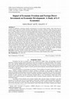 Research paper thumbnail of Impact of Economic Freedom and Foreign Direct Investment on Economic Development: A Study of G-5 Economies