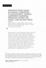 Research paper thumbnail of Pathways from family economic conditions to adolescents' distress: Supportive parenting, stressors outside the family, and deviant peers